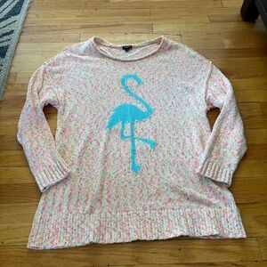 Torrid Marled Pink Flamingo Sweater Size 2